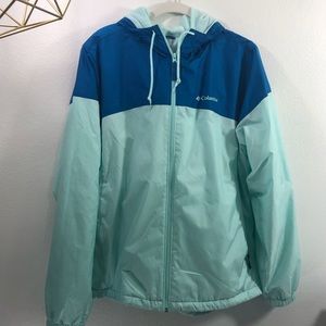 Columbia Flash Forward Aqua/Royal Windbreaker XL